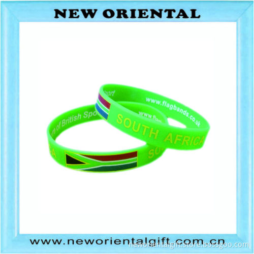 2014 custom factory printing silicone bracelet